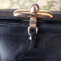 borsa in pelle nera Barattani