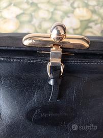 borsa in pelle nera Barattani