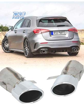 TERMINALI SCARICO MERCEDES W177 18- LOOK A35 AMG