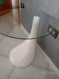 Tavolino di vetro bianco (2)