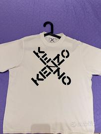T-shirt Kenzo Sport originale bianca logo Big X