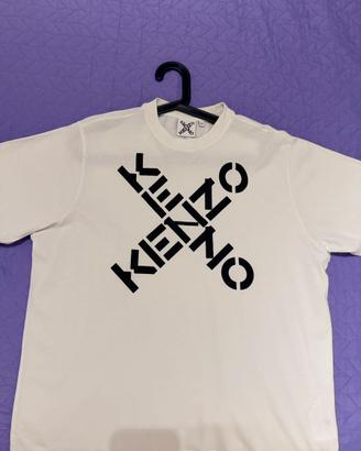 T-shirt Kenzo Sport originale bianca logo Big X