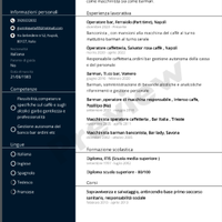 Banconista, barman operatore di caffetteria