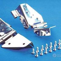 Cerniere cromate parabrezza JEEP Wrangler CJ YJ