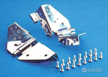 Cerniere cromate parabrezza JEEP Wrangler CJ YJ