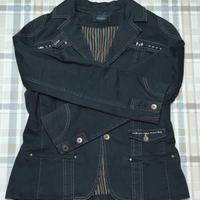 Giacca giubbino jeans Diana Gallesi donna nero 46