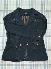 Giacca giubbino jeans Diana Gallesi donna nero 46