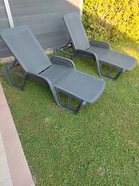 sdraio/lettino in polipropilene 