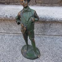 Scultura scugnizzo in bronzo inizi '900