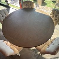 Tavolo rotondo Dialma Brown + 6 sedie