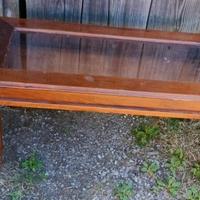 Tavolo fumo legno vetro vetrina arredo salotto