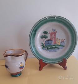 Due ceramiche Vietri sul Mare anni 30 40
