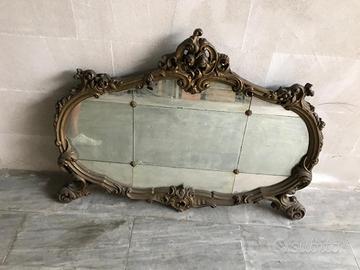 Specchiera dorata antica