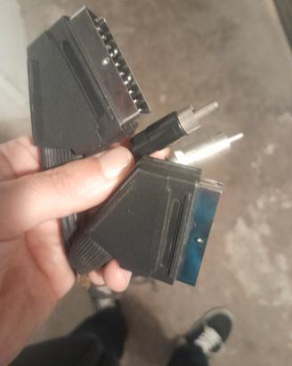 cavo connettorere av scart pin rca