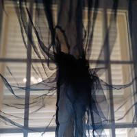 Sovratenda in organza blu modello raro