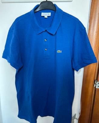 Polo La Coste blu tg.XL