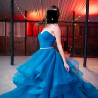 vestito da diciottesimo blu