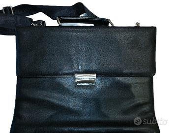 Borsa in pelle 24 ore in pelle nera