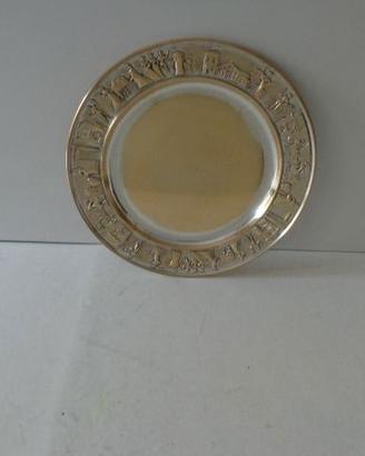 Piatto Motta argentato – A. Calderoni -Milano 1960