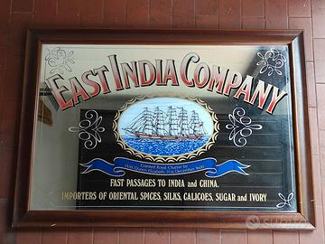 Quadro a specchio pubblicitario East India Company