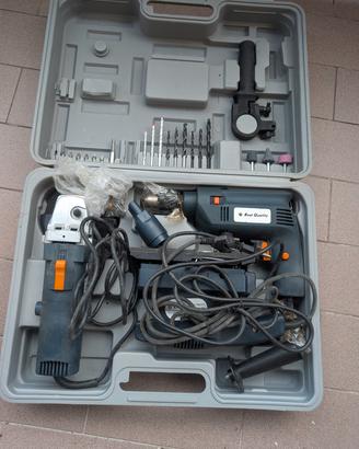 set trapano smerigliatrice levigatrice
