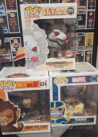 funko pop marvel dragon ball inu yasha