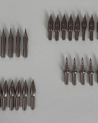 Set 32 pennini d’epoca 4 tipologie