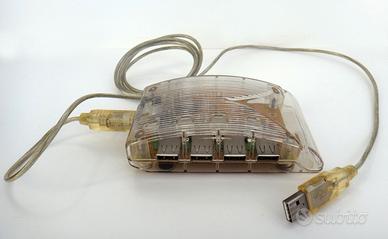 Hub USB a 4 porte in stile vintage "retro-tech"