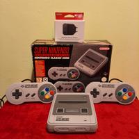 Nintendo snes mini con scatola 
