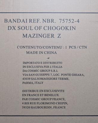 Soul of Chogokin DX-01 Mazinger Z Bandai 2012