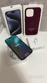 IPhone 15 Pro Max 256 Gb Titanio Blu + AirPods 4