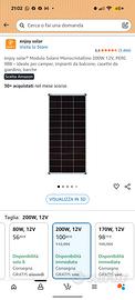 pannello fotovoltaico 200w