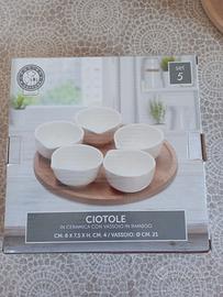 set ciotole ceramica 