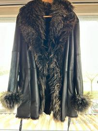 Giacca Facimp donna nera in pelle