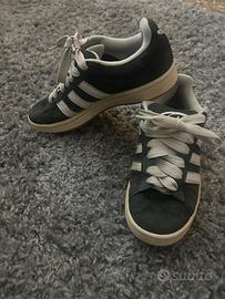 Scarpe Adidas Campus nere e bianche n. 39