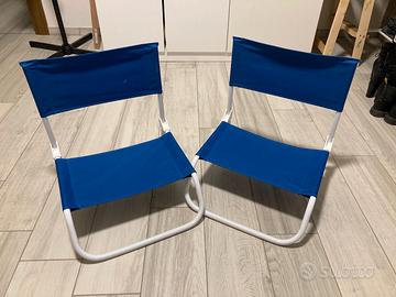 Sedie da spiaggia o piacina