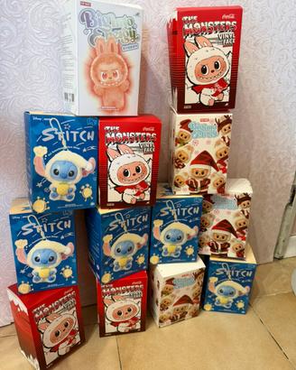 Peluche portachiavi labubu , stitch