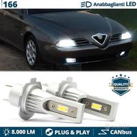 2 Lampade LED H7 per Alfa Romeo 166 Luci Bianche