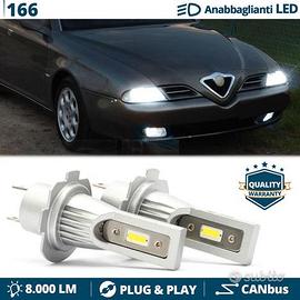 2 Lampade LED H7 per Alfa Romeo 166 Luci Bianche