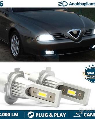 2 Lampade LED H7 per Alfa Romeo 166 Luci Bianche