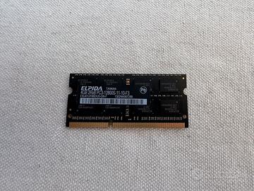 Memoria RAM 4 Gb ddr3 1600 sodimm Elpida