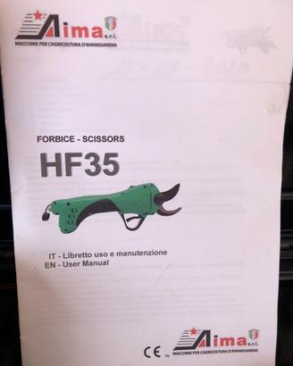 Forbici potatura a batteria Aima professionali