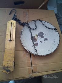 Piatto Bilancia con pesa a mano.VINTAGE
