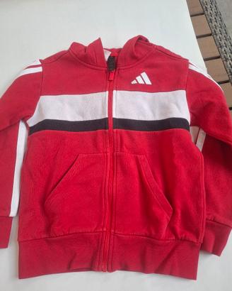 Felpa Adidas rossa bimbo/a