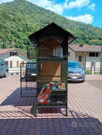 Voliera per Uccelli con ruote
