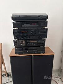 Stereo marca akai con amplificatore onkyo