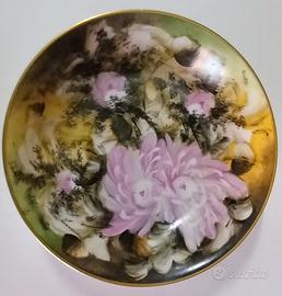 PIATTO DIPINTO A MANO SU PORCELLANA LIMOGES