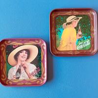 Piccoli vassoi da collezione Coca-Cola 1977