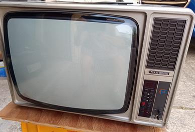 Televisore vintage, tubo catodico Trans 15 pollici
