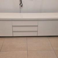 Mobile Besta Ikea Bianco Lucido
